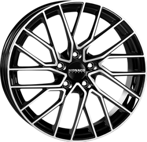 MONACO WHEELS GP11 Gloss Black / Polished MONACO WHEELS GP11 Gloss Black / Polished