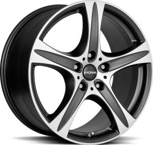 Ronal R55 SUV Matt Black Front Cut Ronal R55 SUV Matt Black Front Cut